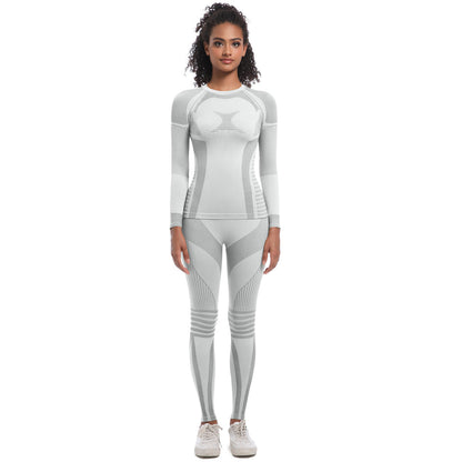 Women Yoga Color Contrast Cycling Running Set
