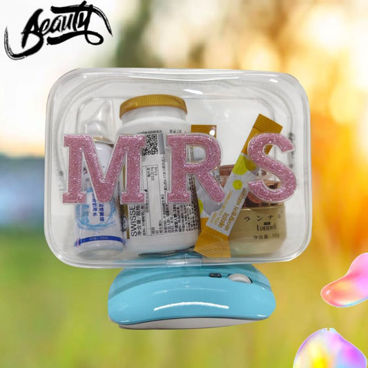 Bolsa de cosméticos de PVC transparente sencilla para mujer