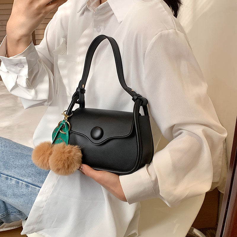 Simple Women Color Blocking Shoulder Bag