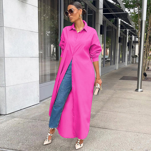 Bulk Trade Women's Fashion Casual Solid Color Coat
