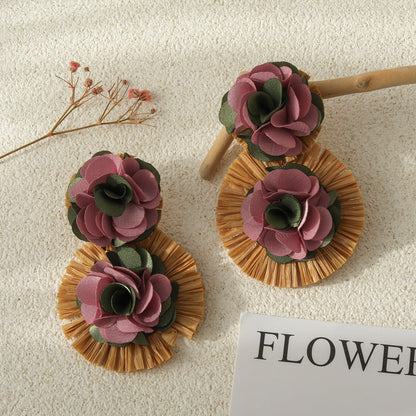 Bohemian Multicolor Floral Earrings