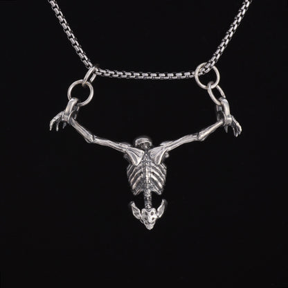 Collar con colgante de calavera de hip hop unisex para Halloween
