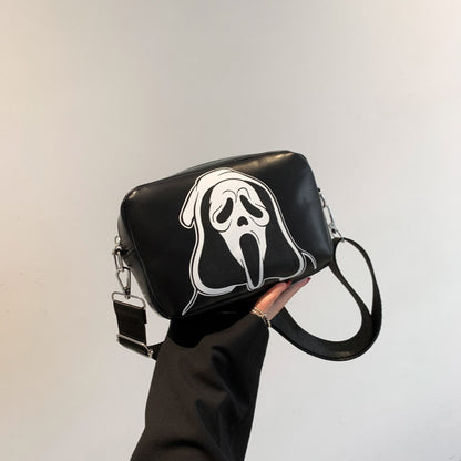 Bolso de hombro creativo y divertido con diseño de calavera para Halloween