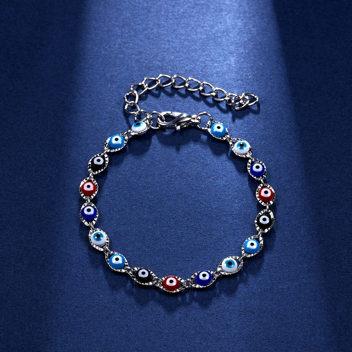 Women Fashion Casual Devil'S Eye Alloy Beads Bracelet