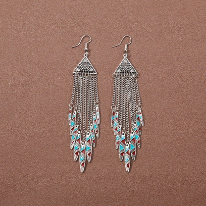Bohemian Ethnic Style Retro Tassel Earrings