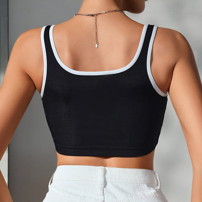 Women Breathable Casual Crop Camis with Comfortable Nylon Material