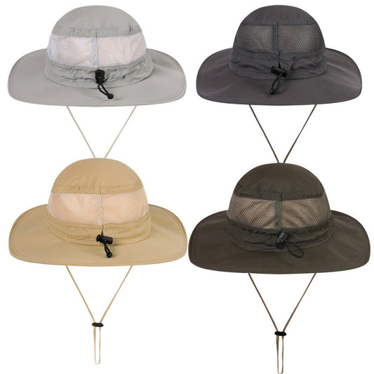 Chapeaux bobs d'extérieur respirants et simples, avec protection solaire neutre