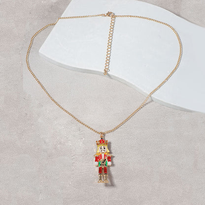 Collar con colgante de aleación de dibujos animados creativos de moda para mujer
