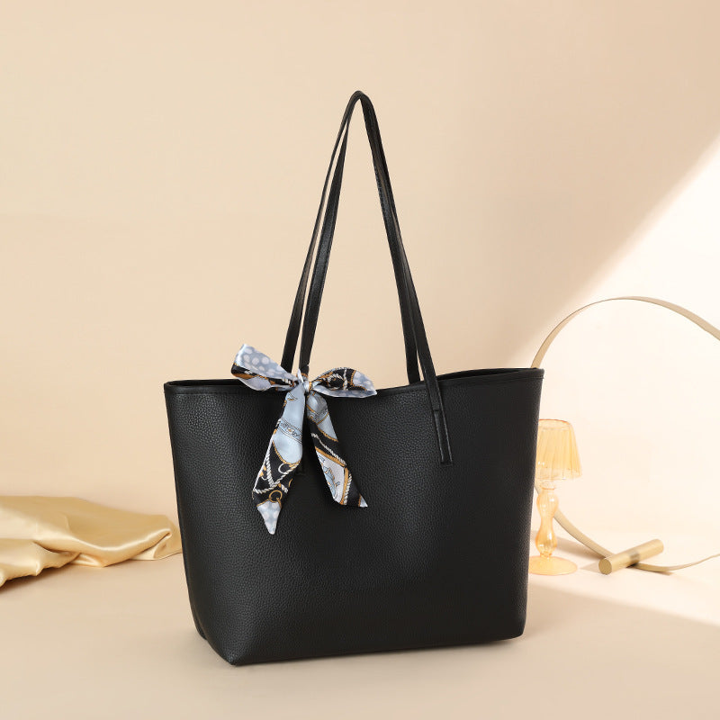 Large Capacity Urban PU Tote Bag with Magnetic Closure