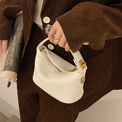 Bolso de mano de diseño de color sólido de moda