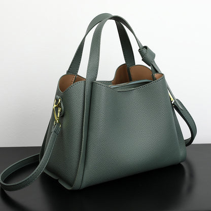 Soft Pu Leather Women Tote Bag with Horizontal Shape