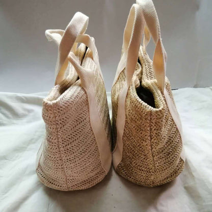 Summer Vacation Basket Straw Woven Tote Bag