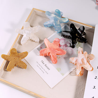 Fashion Starfish Grab Clip Acrylic Women'S Hairpin