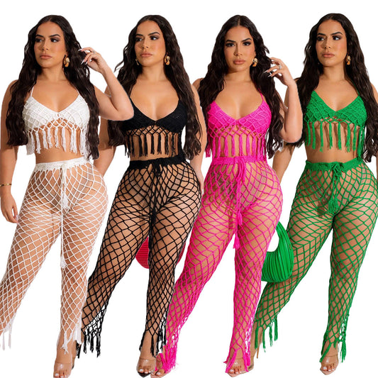 Conjunto de pareo playero sexy de moda de verano para mujer