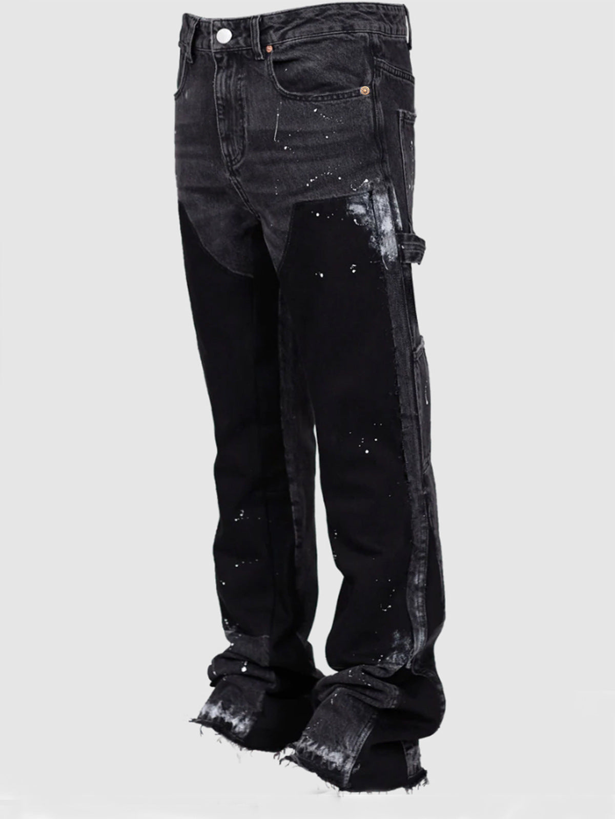 Men Fashion Loose Flared Cargo Denim Pants