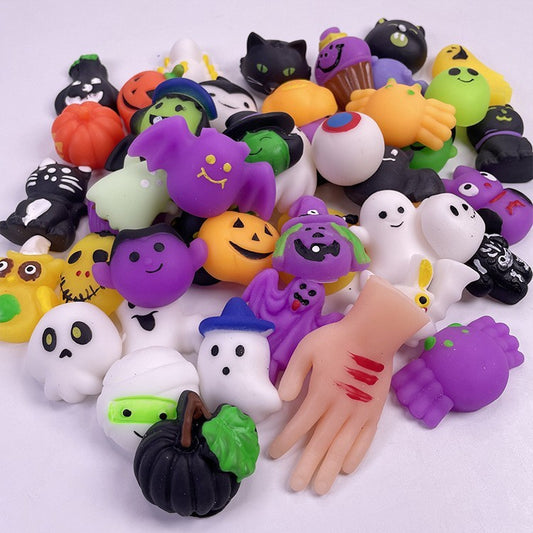 Halloween Spooky Bat Pumpkin Squeeze Vent Stress Relief Toys