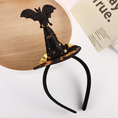 Halloween Little Bat Witch Pointed Hat Headband