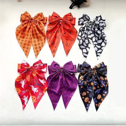 Halloween Ghost Spider Strap Spring Hairpin