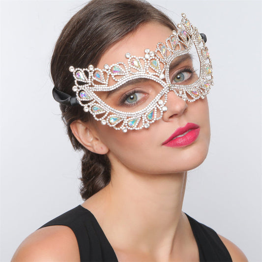 Masquerade Women Sexy Rhinestone Half-Face Mask