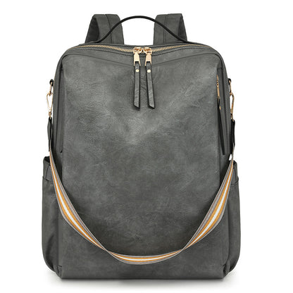 Women Retro Style Multi Functional Pu Fashion Backpack