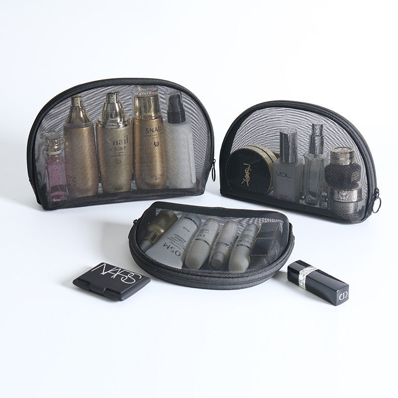 Bolsa de cosméticos transparente de gran capacidad