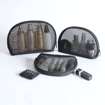 Bolsa de cosméticos transparente de gran capacidad