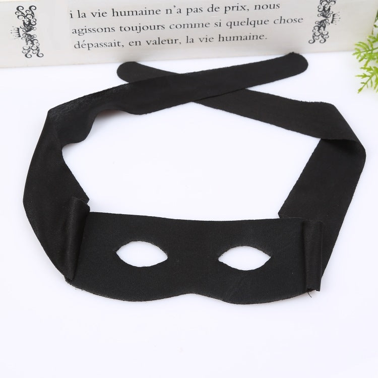Masque de danse de scène Halloween Zorro Masque pour les yeux bandé