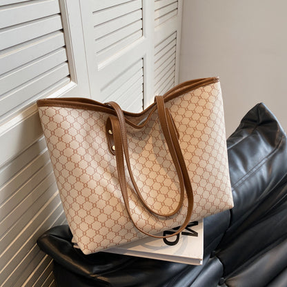 Bolso de mano informal de gran capacidad a la moda para mujer