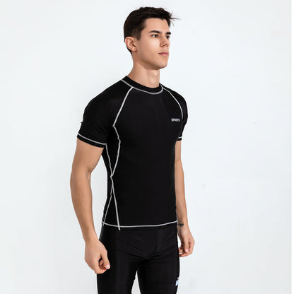 Men Fashion Casual Short-Sleeve Quick-Drying Swimwear