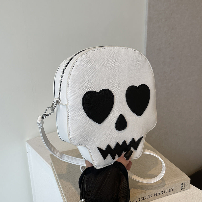 Bolso de hombro con diseño de calavera gótica de Halloween