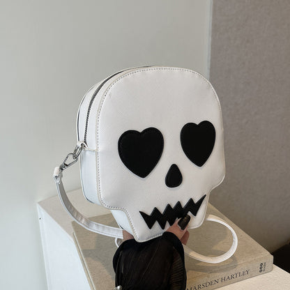 Bolso de hombro con diseño de calavera gótica de Halloween