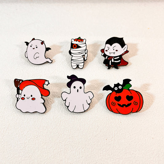 Halloween Unisex Cartoon Character Metal Brooches