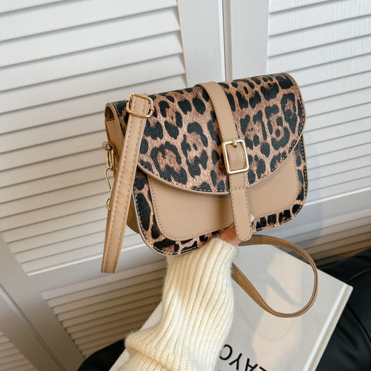 Women Fashion Elegant Leopard Shoulder Bag