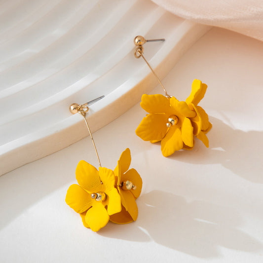 Women Fashion Elegant Floral Earrings