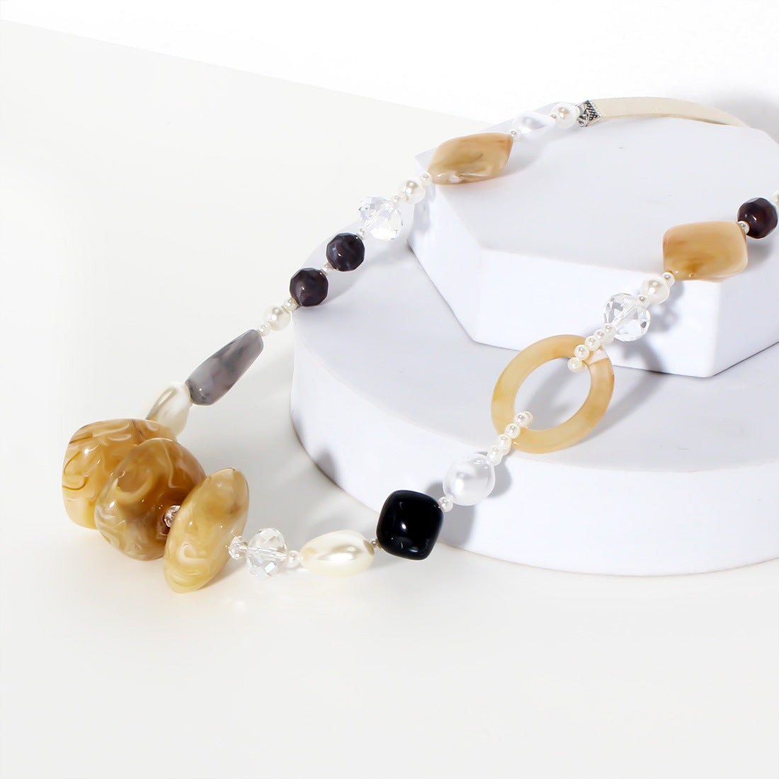 Collar largo geométrico vintage de moda para mujer