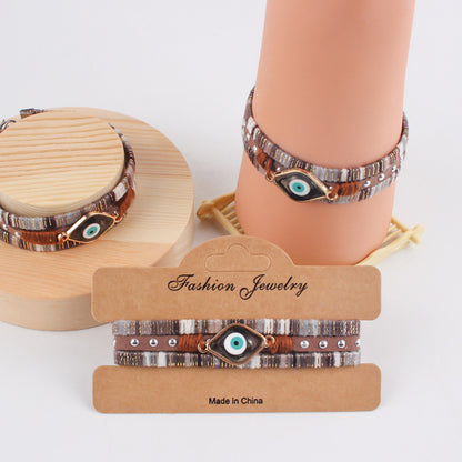 Bohemian Evil Eye Personalized Bracelet