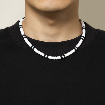 Bohemian Black White Casual Necklace for Men