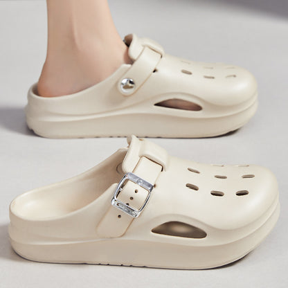 Zapatillas informales con suela gruesa y antideslizantes para mujer