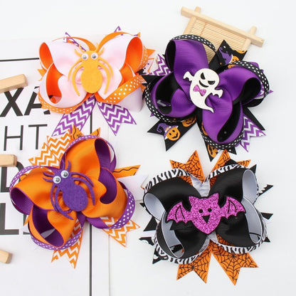 Children Kids Baby Halloween Fabric Hairclip Accessory