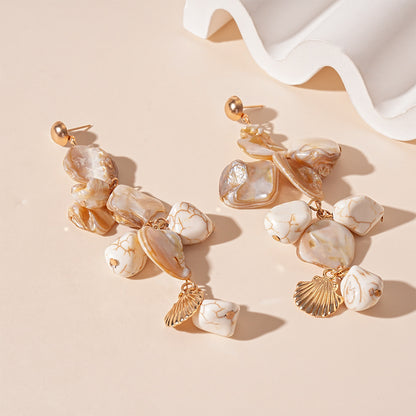 Sea Wind Shell Starfish Sea Earrings