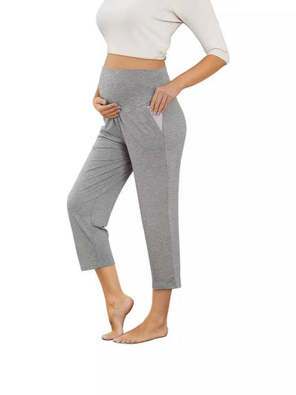 Pregnant Women Casual Solid Color Yoga Pants