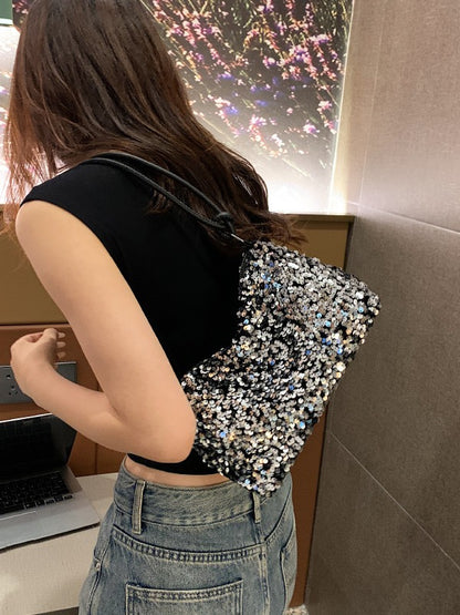 Sac à bandoulière décontracté à paillettes pour l'été