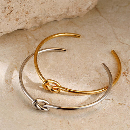 Women Fashion Titanium Steel 18k Gold Plated Bracelet