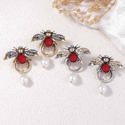 Women Fashion Retro Insect Water Drops Earrings
