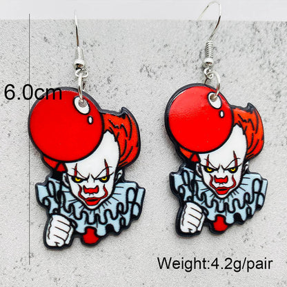 Halloween Women Fashion Scary Zombie Vampire Dangle Earrings
