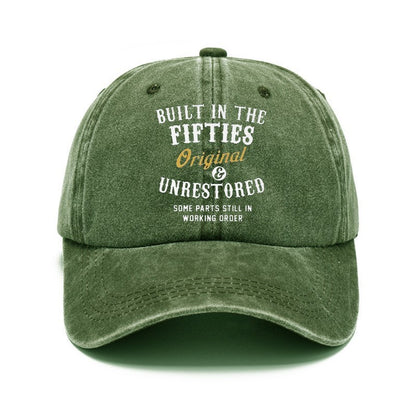 Men Women Fashion Casual Vintage Solid Color Letter Cap