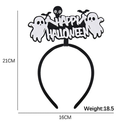 Bandeau d'Halloween pour enfants, accessoires de fête fantôme, citrouille et squelette