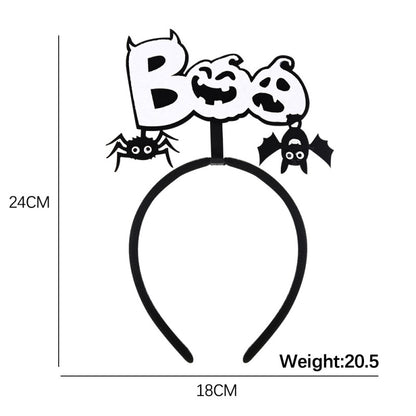 Bandeau d'Halloween pour enfants, accessoires de fête fantôme, citrouille et squelette