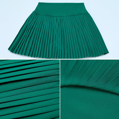 Women Fashion Solid Color Yoga Golf Tennis Skirt