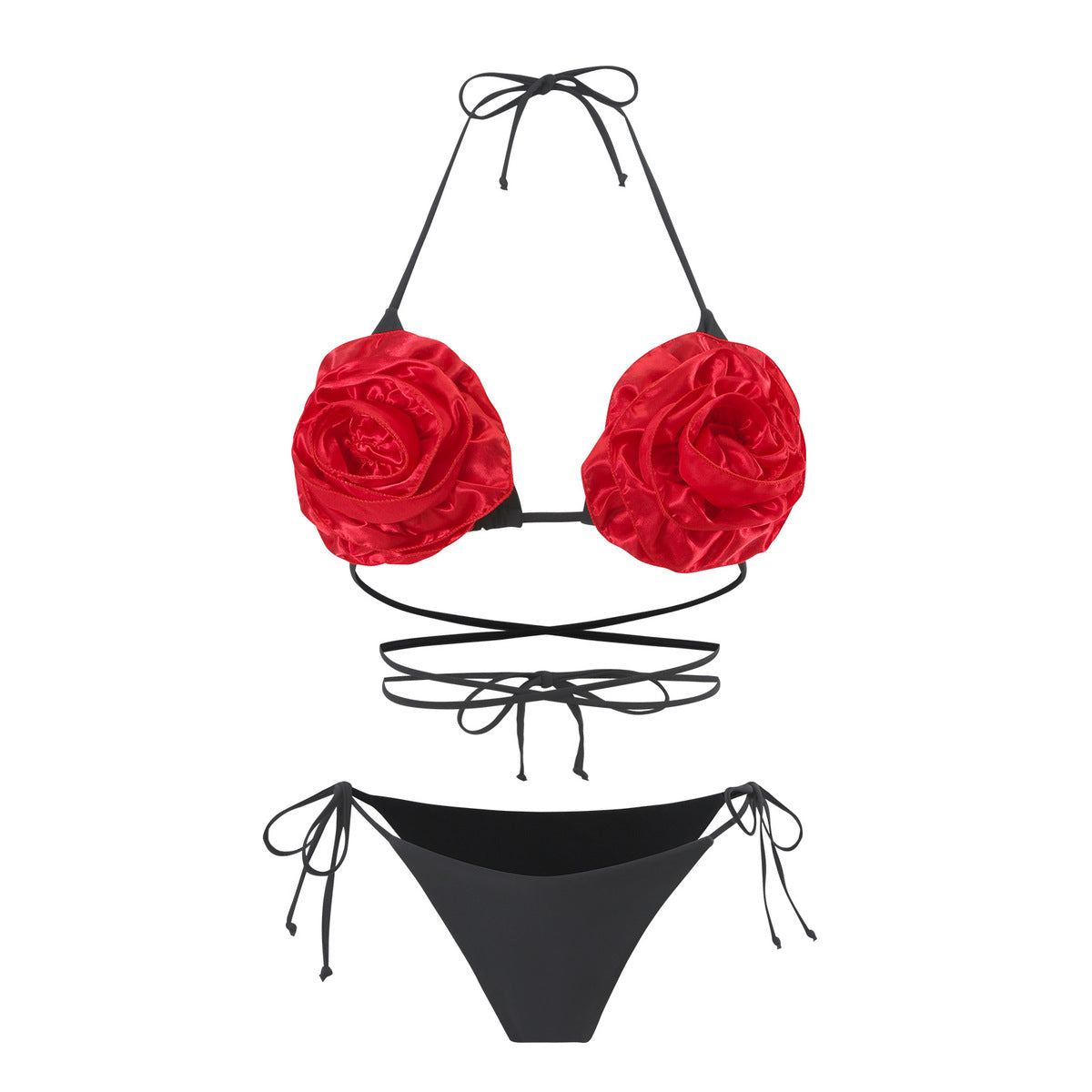 Bikini dos nu à fleurs sexy pour femmes